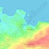 Carte topographique Tremenac'h, altitude, relief