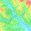 Carte topographique Les Ponts Tarrets, altitude, relief