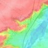 Carte topographique Les Huches Pies, altitude, relief
