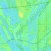 Carte topographique West La Crosse, altitude, relief