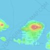 Carte topographique Lombok Utara, altitude, relief