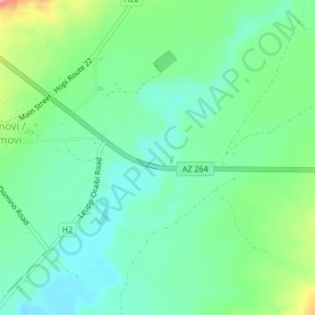Carte topographique Hopi Tribe Picnic Area, altitude, relief