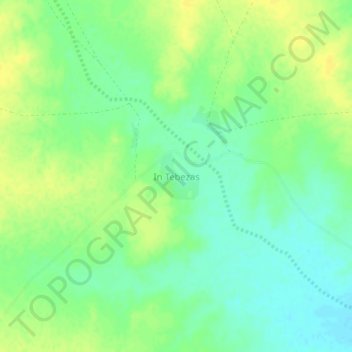 Carte topographique In Tebezas, altitude, relief