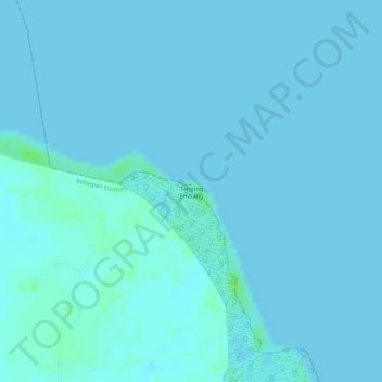 Carte topographique Tanjung Embang, altitude, relief