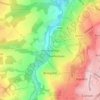Carte topographique Shotley Bridge, altitude, relief