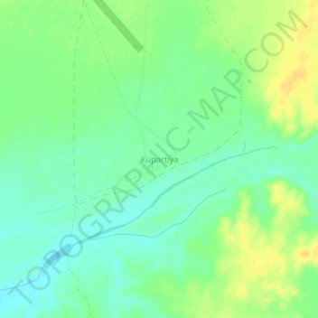 Carte topographique Kupartiya, altitude, relief