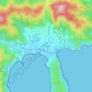 Carte topographique Lacona, altitude, relief