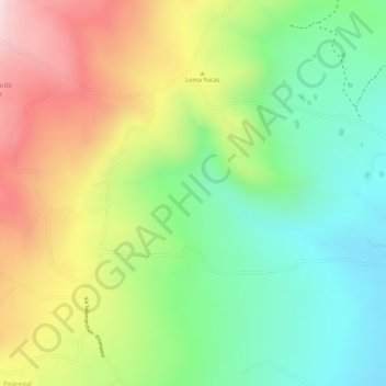 Carte topographique Buena Vista, altitude, relief