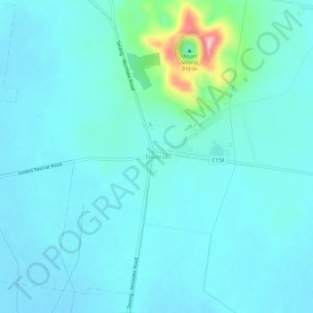 Carte topographique Noorat, altitude, relief
