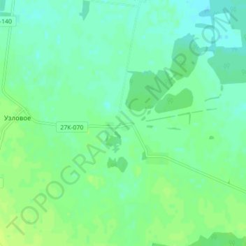 Carte topographique Chaikino, altitude, relief