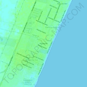 Carte topographique Mariápolis, altitude, relief