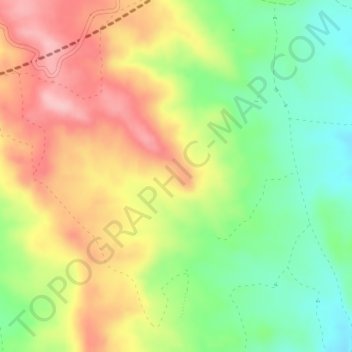 Carte topographique Covatilla, altitude, relief