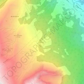 Carte topographique Munter, altitude, relief