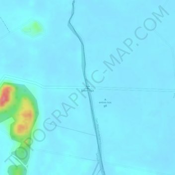 Carte topographique Entrerrios, altitude, relief