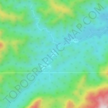 Carte topographique Namloung, altitude, relief