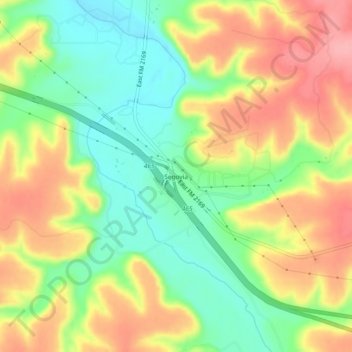 Carte topographique Segovia, altitude, relief