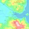 Carte topographique Campbeltown, altitude, relief