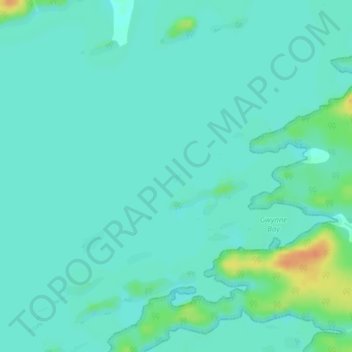 Carte topographique Cook Island, altitude, relief