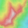 Carte topographique Cerro Derrumbado, altitude, relief