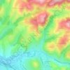 Carte topographique Les Cotes, altitude, relief