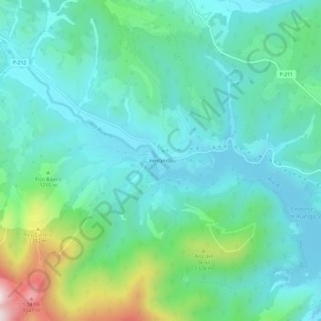 Carte topographique Ventanilla, altitude, relief