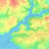 Carte topographique Bélon, altitude, relief