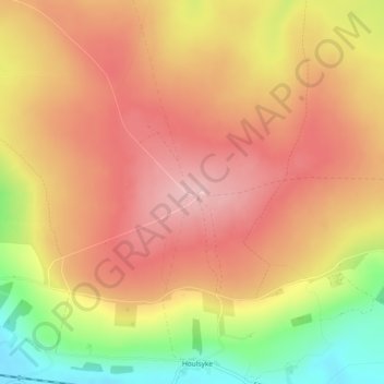 Carte topographique Danby Beacon, altitude, relief