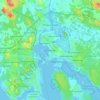 Carte topographique Hamina, altitude, relief