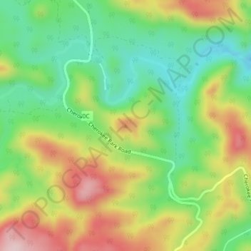 Carte topographique Mount Evelyn, altitude, relief