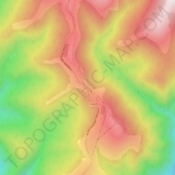 Carte topographique Rânca, altitude, relief