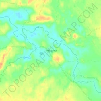 Carte topographique Tavastkenkä, altitude, relief