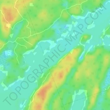 Carte topographique Lorimer Lake, altitude, relief
