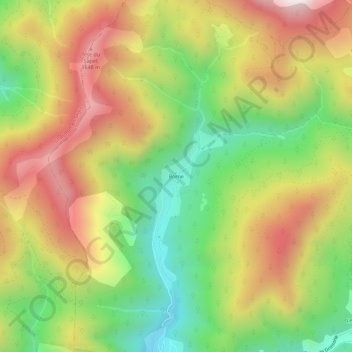 Carte topographique Borne, altitude, relief