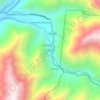 Carte topographique Huerhuac, altitude, relief