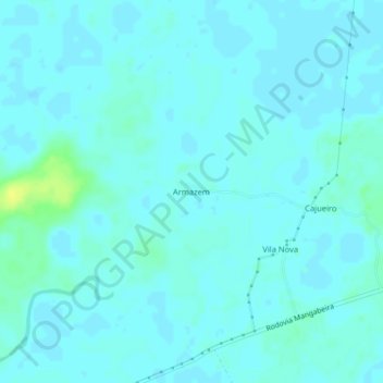 Carte topographique Armazem, altitude, relief