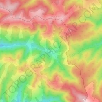 Carte topographique Șerani, altitude, relief