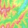 Carte topographique Arato, altitude, relief