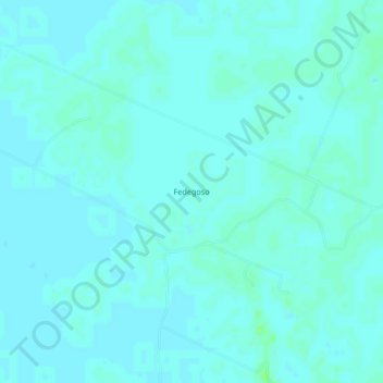 Carte topographique Fedegoso, altitude, relief
