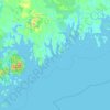 Carte topographique Eastern Island, altitude, relief