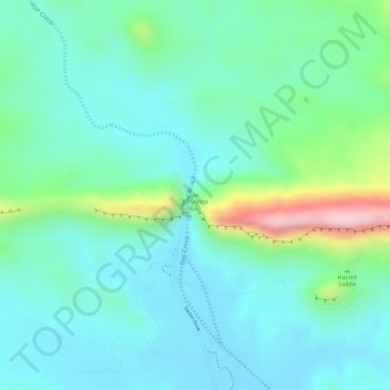 Carte topographique Simpsons Gap, altitude, relief