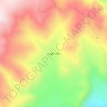 Carte topographique Huayllacucho, altitude, relief