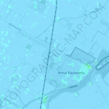 Carte topographique Spoorbuurt, altitude, relief