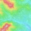 Carte topographique Les Ruets, altitude, relief