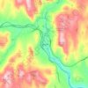 Carte topographique Shelburne, altitude, relief