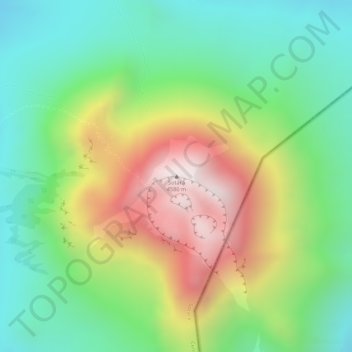 Carte topographique Sotará, altitude, relief