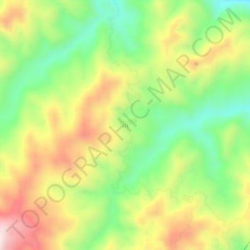 Carte topographique Pa, altitude, relief