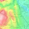 Carte topographique Moss, altitude, relief