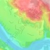 Carte topographique Suncrest, altitude, relief