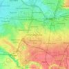 Carte topographique Wythenshawe, altitude, relief