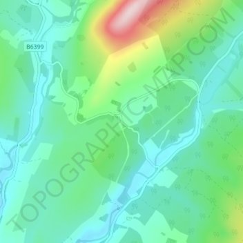 Carte topographique Steele Road, altitude, relief